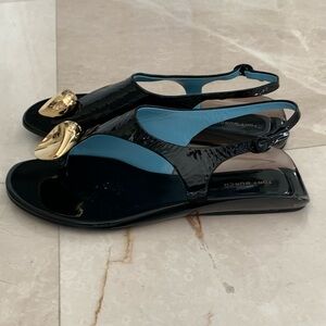 Tory Burch Patos stone-embellished leather sandals Size 9 M